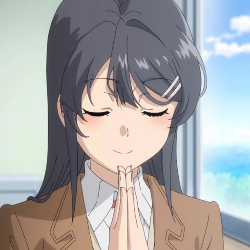 🙏 Стикер «Mai Sakurajima» для Telegram