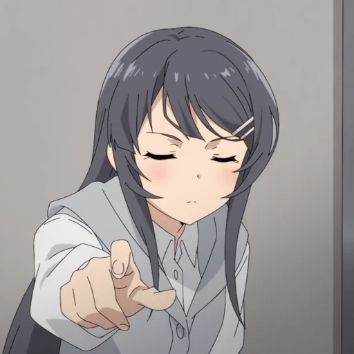 😠 Стикер «Mai Sakurajima» для Telegram