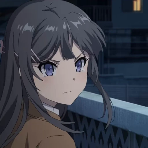 😠 Стикер «Mai Sakurajima» для Telegram