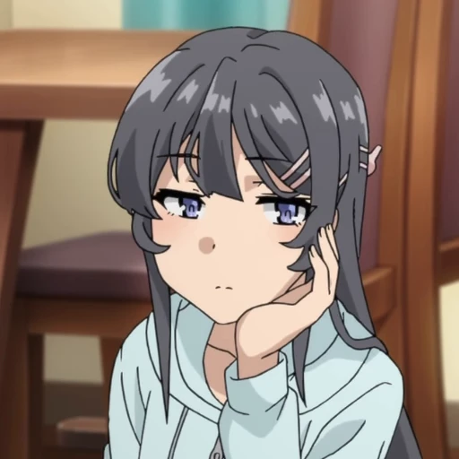 😒 Стикер «Mai Sakurajima» для Telegram