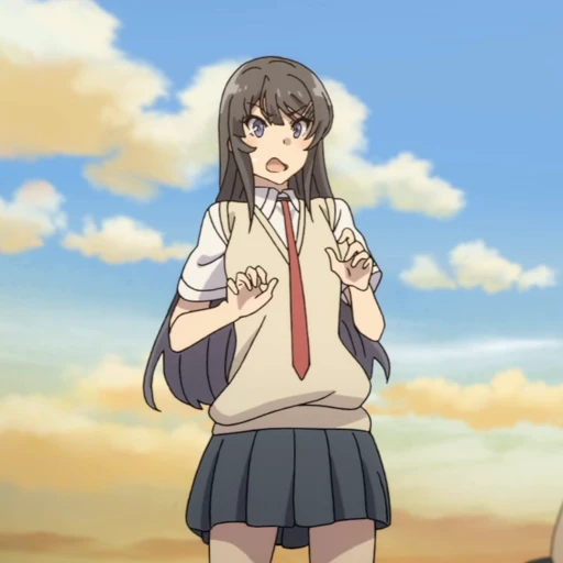 😟 Стикер «Mai Sakurajima» для Telegram