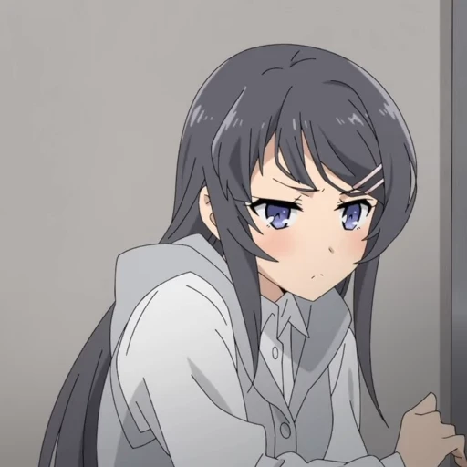 😟 Стикер «Mai Sakurajima» для Telegram