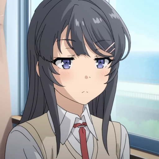 😐 Стикер «Mai Sakurajima» для Telegram