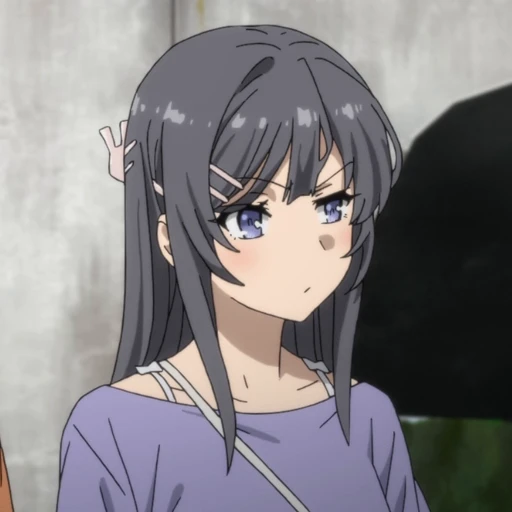 🤨 Стикер «Mai Sakurajima» для Telegram