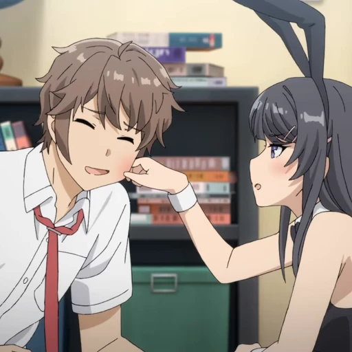 😠 Стикер «Sakuta Azusagawa» для Telegram