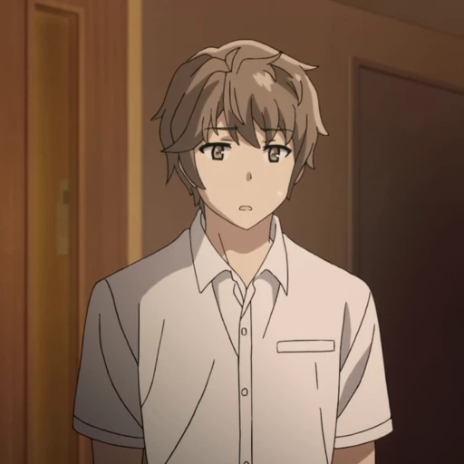 😧 Стикер «Sakuta Azusagawa» для Telegram