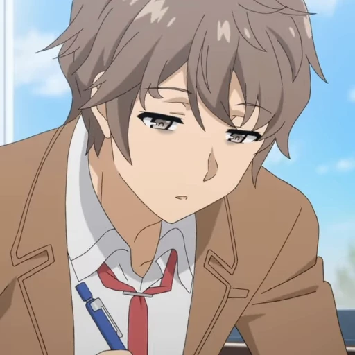 😪 Стикер «Sakuta Azusagawa» для Telegram