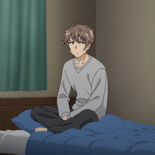 🛏 Стикер «Sakuta Azusagawa» для Telegram
