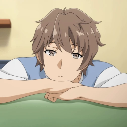 😕 Стикер «Sakuta Azusagawa» для Telegram