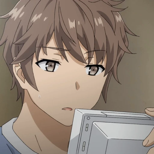 ⏰ Стикер «Sakuta Azusagawa» для Telegram