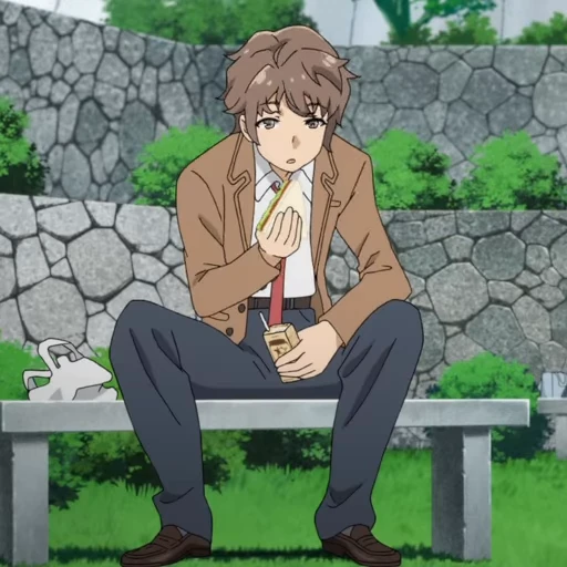 😒 Стикер «Sakuta Azusagawa» для Telegram