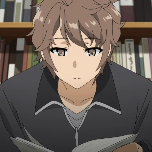 📖 Стикер «Sakuta Azusagawa» для Telegram