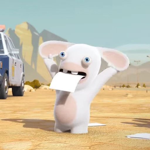 🥶 Стикер «rabbids» для Telegram
