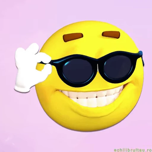 😎 Стикер «S M I L E S» для Telegram