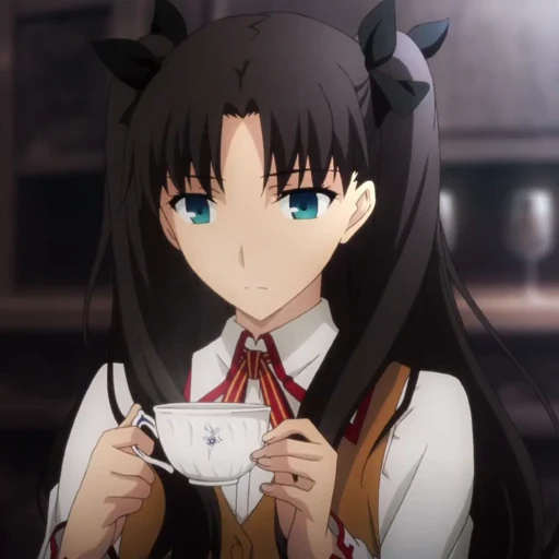 🍵 Стикер «Rin Tohsaka Рин Тосака» для Telegram