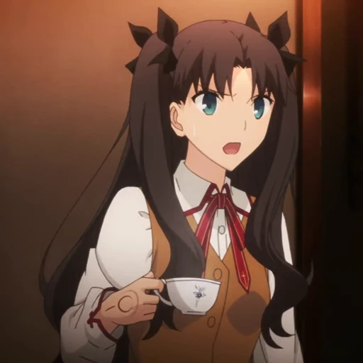 🤨 Стикер «Rin Tohsaka Рин Тосака» для Telegram