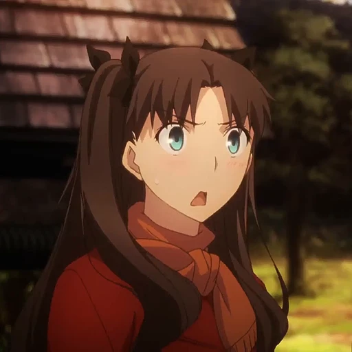 😧 Стикер «Rin Tohsaka Рин Тосака» для Telegram