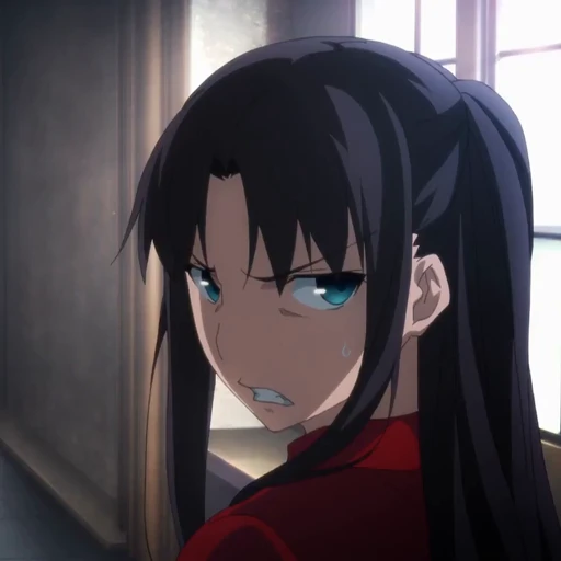 😡 Стикер «Rin Tohsaka Рин Тосака» для Telegram