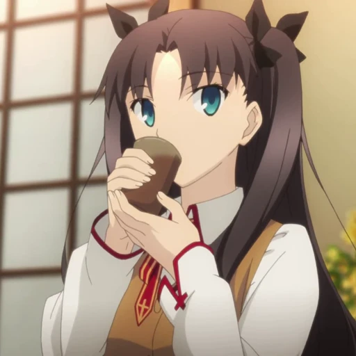 🍵 Стикер «Rin Tohsaka Рин Тосака» для Telegram