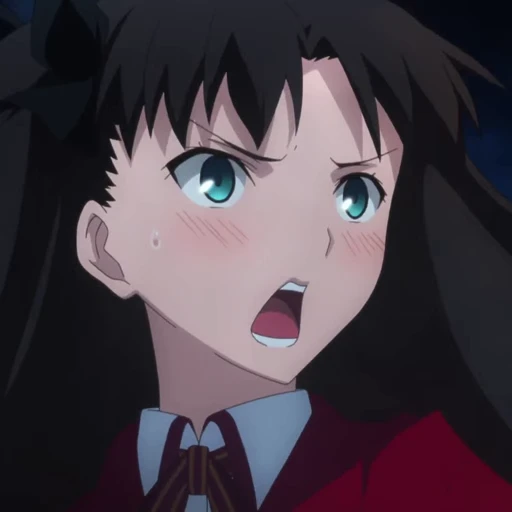 😟 Стикер «Rin Tohsaka Рин Тосака» для Telegram