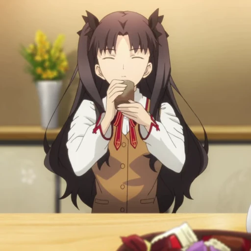 🍵 Стикер «Rin Tohsaka Рин Тосака» для Telegram