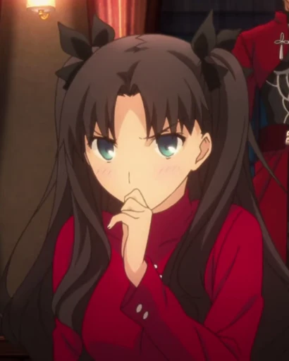 🤔 Стикер «Rin Tohsaka Рин Тосака» для Telegram