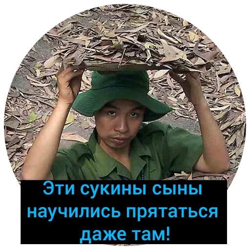 🐚 Стикер «Vietcong» для Telegram