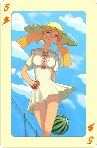 ♥️ Стикер «Everlasting Summer Cards Pack» для Telegram