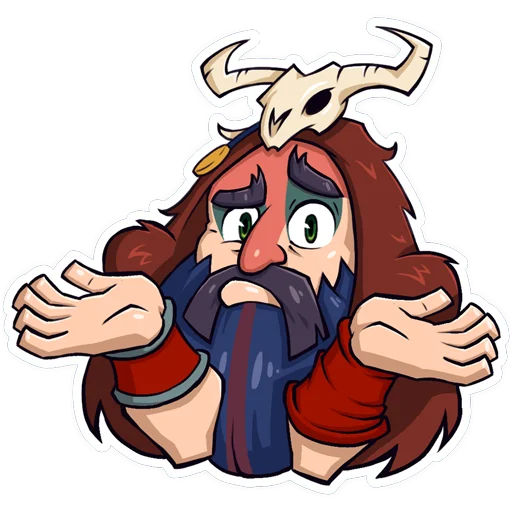 🤷‍♂️ Стикер «Vikings War of Clans» для Telegram