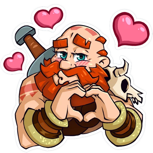 😍 Стикер «Vikings War of Clans» для Telegram