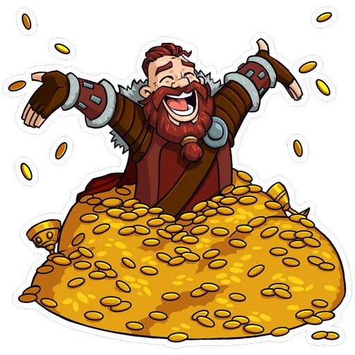 🤑 Стикер «Vikings War of Clans» для Telegram