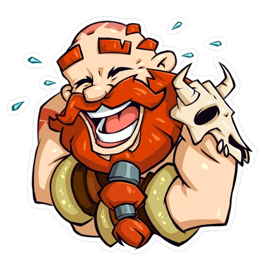 😂 Стикер «Vikings War of Clans» для Telegram