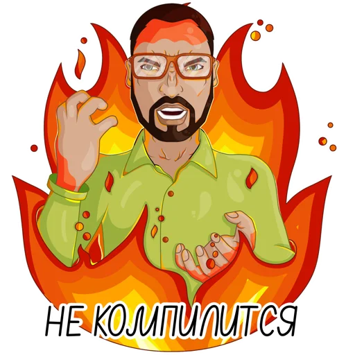 🤬 Стикер «Developer Victor» для Telegram