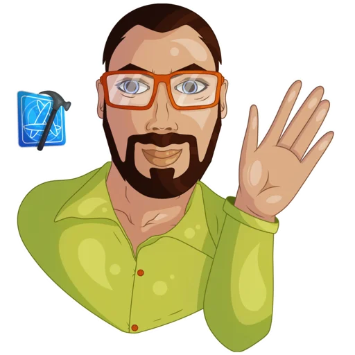 👋 Стикер «Developer Victor» для Telegram