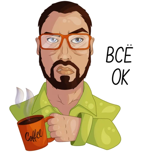🥱 Стикер «Developer Victor» для Telegram
