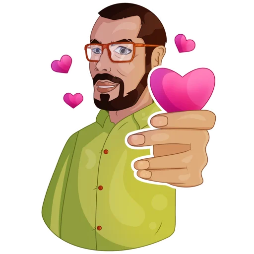 ❤️ Стикер «Developer Victor» для Telegram