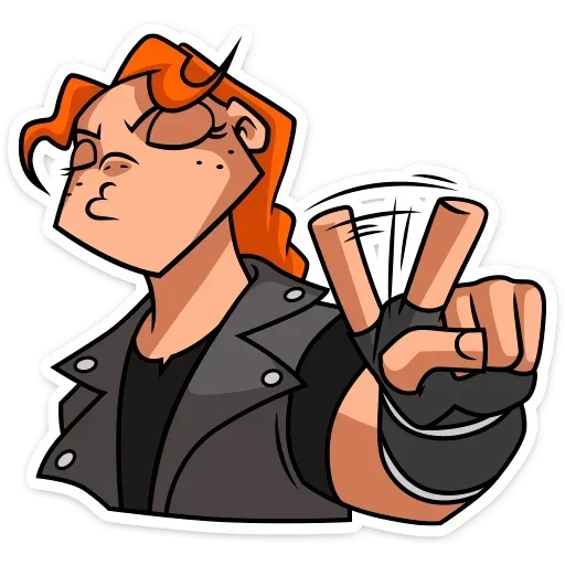 ☝️ Стикер «Виктория без надписей» для Telegram
