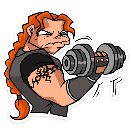 💪 Стикер «Виктория без надписей» для Telegram