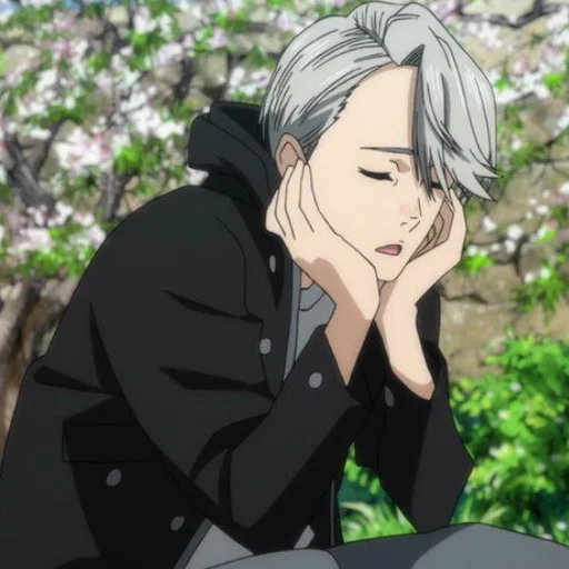 ⛸ Стикер «𝘝𝘪𝘬𝘶𝘵𝘰𝘳𝘶 𝘕𝘪𝘬𝘪𝘧𝘰𝘳𝘰𝘧𝘶 ༄» для Telegram