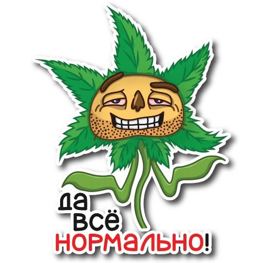 🤙 Стикер «Цветок Вилли» для Telegram