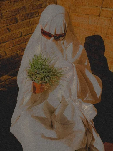 🌱 Стикер «Vimbing ghost» для Telegram