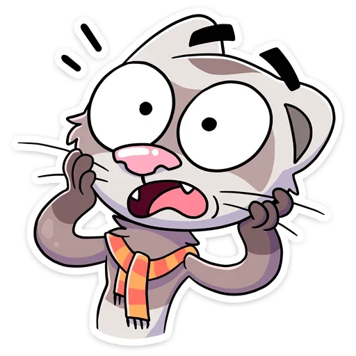 😳 Стикер «Пушист, хитёр, кусач и быстр — хорёк Винс&;» для Telegram