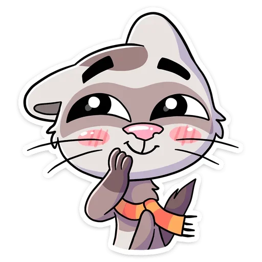 😊 Стикер «Пушист, хитёр, кусач и быстр — хорёк Винс&;» для Telegram