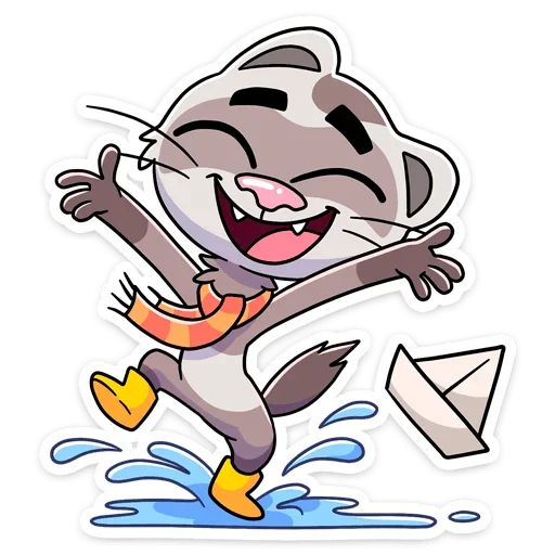 💦 Стикер «Пушист, хитёр, кусач и быстр — хорёк Винс&;» для Telegram