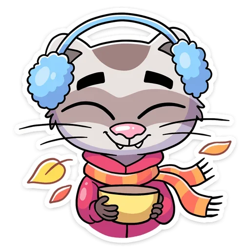 🍁 Стикер «Пушист, хитёр, кусач и быстр — хорёк Винс&;» для Telegram