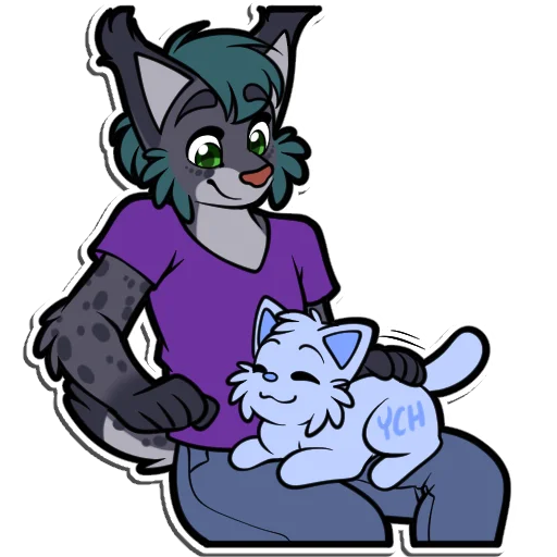 😽 Стикер «Lynxy (VincentLynx)» для Telegram