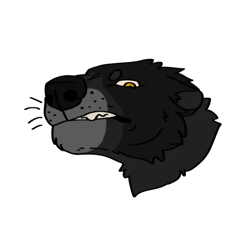😤 Стикер «LOBO» для Telegram