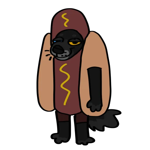 🌭 Стикер «LOBO» для Telegram