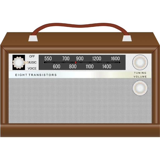 📻 Стикер «Vintage Radio» для Telegram