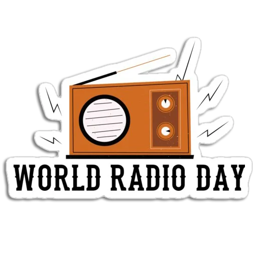 📻 Стикер «Vintage Radio» для Telegram